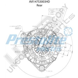 Prestolite Alternator 24V 120A CW MBbracket