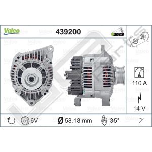 Dynamo Valeo OE 12V