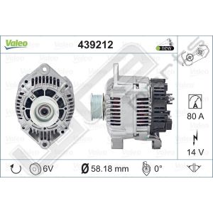 Dynamo Valeo OE 12V