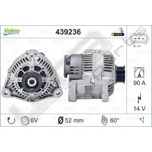 Dynamo Valeo OE 12V Bmw 90A