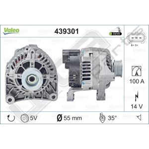 Dynamo Valeo OE 12V