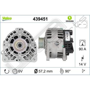 Dynamo Valeo OE 12V