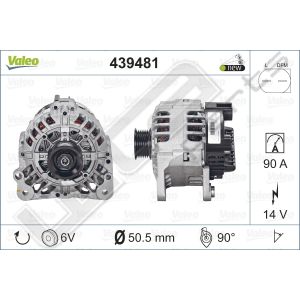 Dynamo Valeo OE 12V Skoda