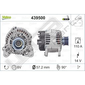 Dynamo Valeo OE 12V Skoda