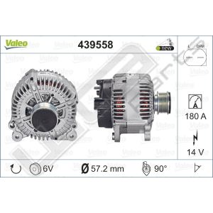 Dynamo Valeo OE 12V Skoda 180A