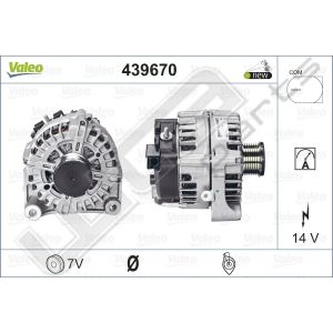 Dynamo Valeo OE 12V Bmw