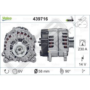 Dynamo Valeo OE 12V