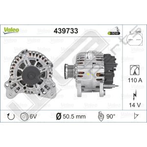 Dynamo Valeo OE 12V Seat