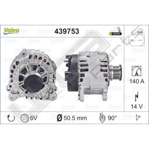 Dynamo Valeo OE 12V 140A Volkswagen