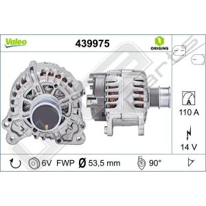 Dynamo Valeo OE 12V