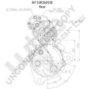 Prestolite Starter  M110 12V 7kW OCP