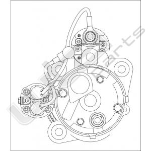 Prestolite Starter 12V 3,8kW langer versie