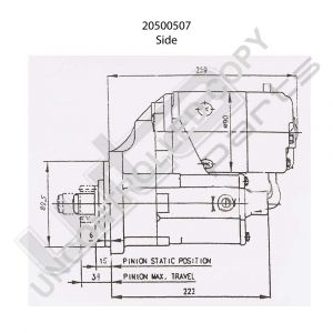 Prestolite Starter  12V 2.5KW OSGR Toyota Hiace, D