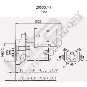 Prestolite Starter  12V 2.0KW Toyota Hi Ace Hi Lux