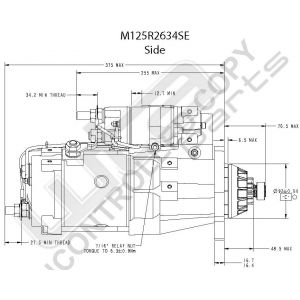 Prestolite Starter  M125 12V