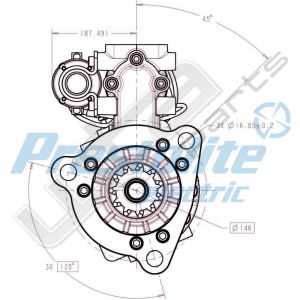 Prestolite Starter  M128 24V 10KW CW