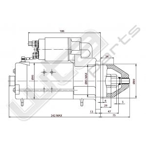 Prestolite Starter nieuw 4KW