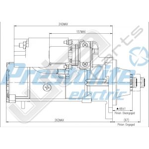 Prestolite starter nieuw 24V 6.0KW