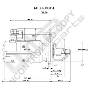 Prestolite M100 Starter  24V 6KW