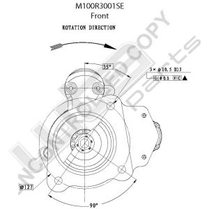 Prestolite M100 Starter  24V 6KW