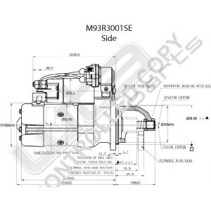 Prestolite Starter  M93R 24V 6KW