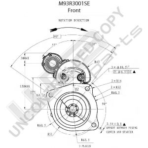 Prestolite Starter  M93R 24V 6KW