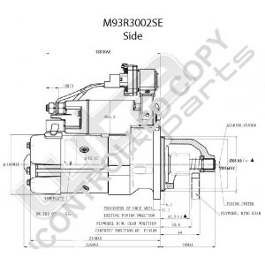 Prestolite Starter  M93R 24V 6KW