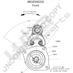 Prestolite Starter  M93R 24V 6KW