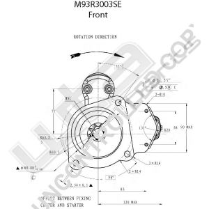 Prestolite Starter  M93R 24V 6KW