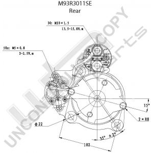 Prestolite Starter  M93 24V 6KW