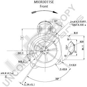 Prestolite Starter  M93 24V 6KW