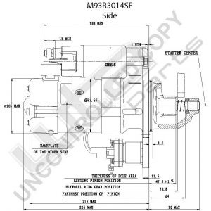 Prestolite Starter  M93R 24 6KW for Cummins