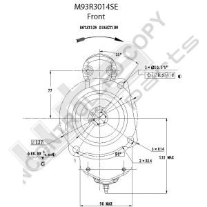 Prestolite Starter  M93R 24 6KW for Cummins