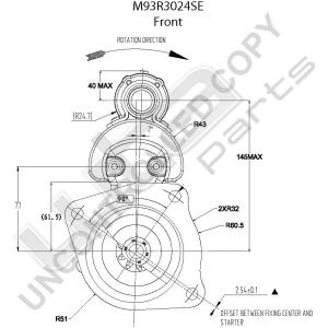 Prestolite Starter M93 24V 6KW