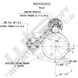 Prestolite Starter  M93R 24V 6KW