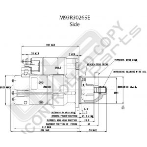 Prestolite Starter  M93R 24V 6KW