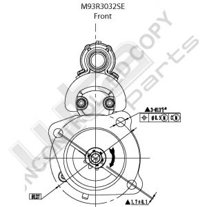 Prestolite Starter M93 24V 6KW