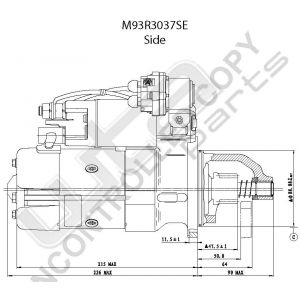 Prestolite Starter M93 24V 6KW