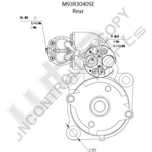 Prestolite Starter M93 24V 6KW