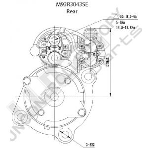 Prestolite Starter M93 24V 6KW