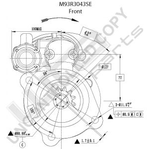 Prestolite Starter M93 24V 6KW