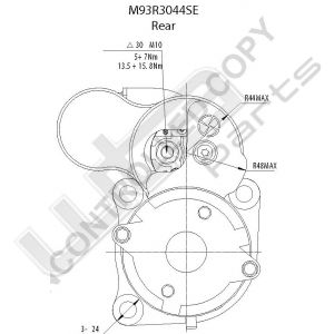 Prestolite Starter M93 24V 6KW