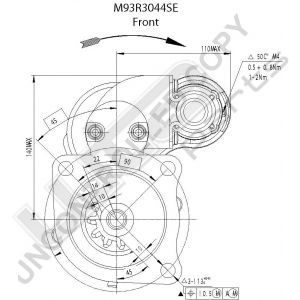 Prestolite Starter M93 24V 6KW