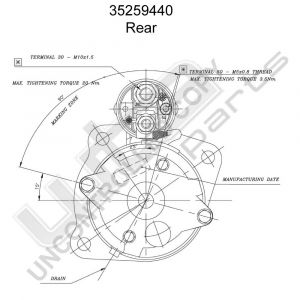 Prestolite Starter  M93R 12V 3KW