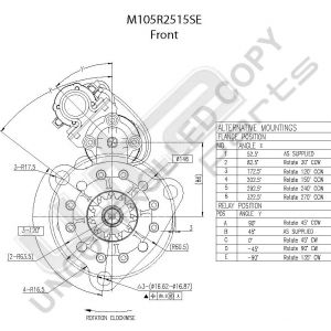 Prestolite Start  24V 7,5kW M105 Cummins