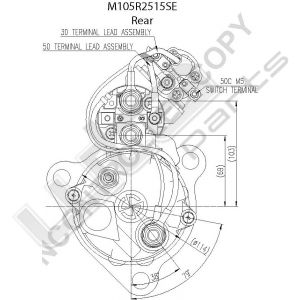 Prestolite Start  24V 7,5kW M105 Cummins