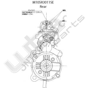 Prestolite Starter M105 24V 7,5KW