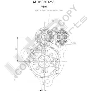 Prestolite Starter M105 24V 7,5KW