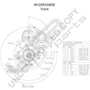 Prestolite Starter M105 24V 7,5KWCummins