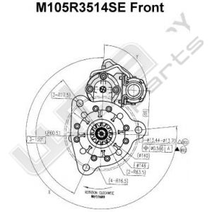 Prestolite Starter M105 24V 7,5KW for LHGroup